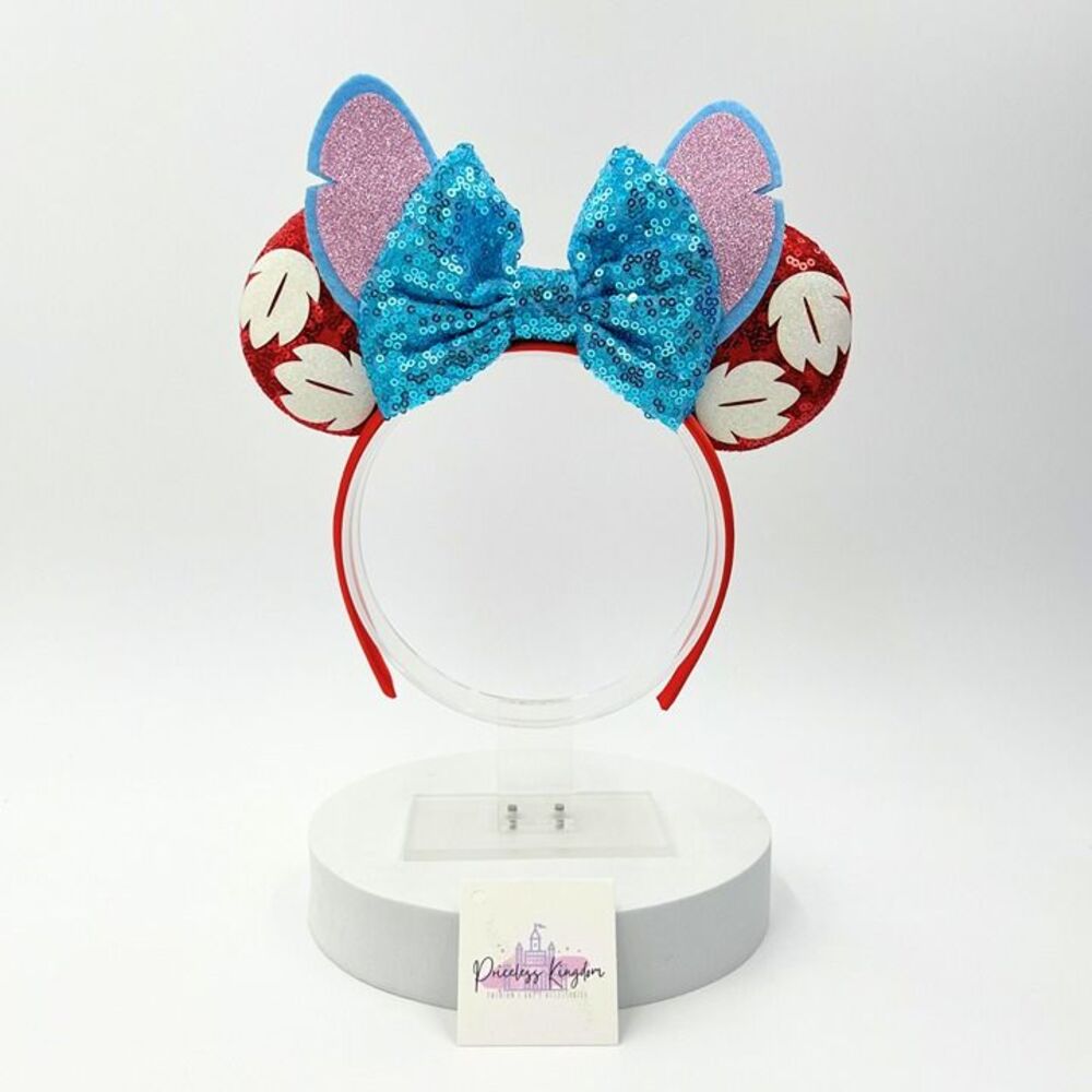 Stitch-Inspired Sequin Ear Headband